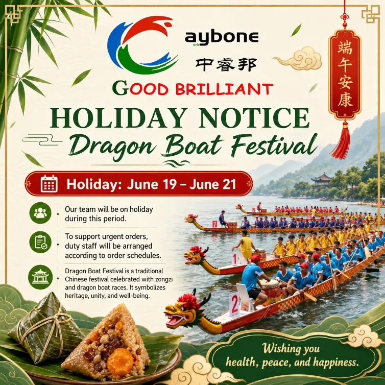 ​Anunț de vacanță Dragon Boat Festival – 19-21 iunie 2026